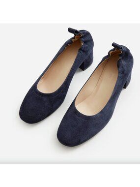 Everlane Women's Taupe Suede The Leather Day Heel Sz 6.5